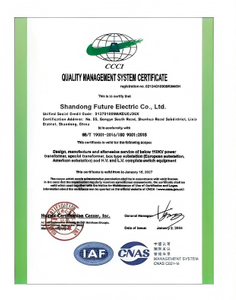 Quality Management System Certificate (ISO 9001)