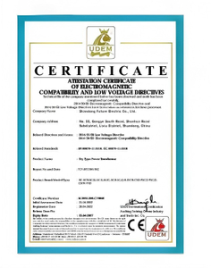 EU CE Certificate of Conformity (UDEM)